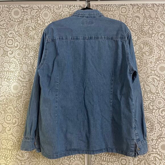 Vintage Cat Denim Grandma Shirt XL - Picture 2 of 8